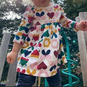 Hanna Andersson Pink and Red Heart Dress